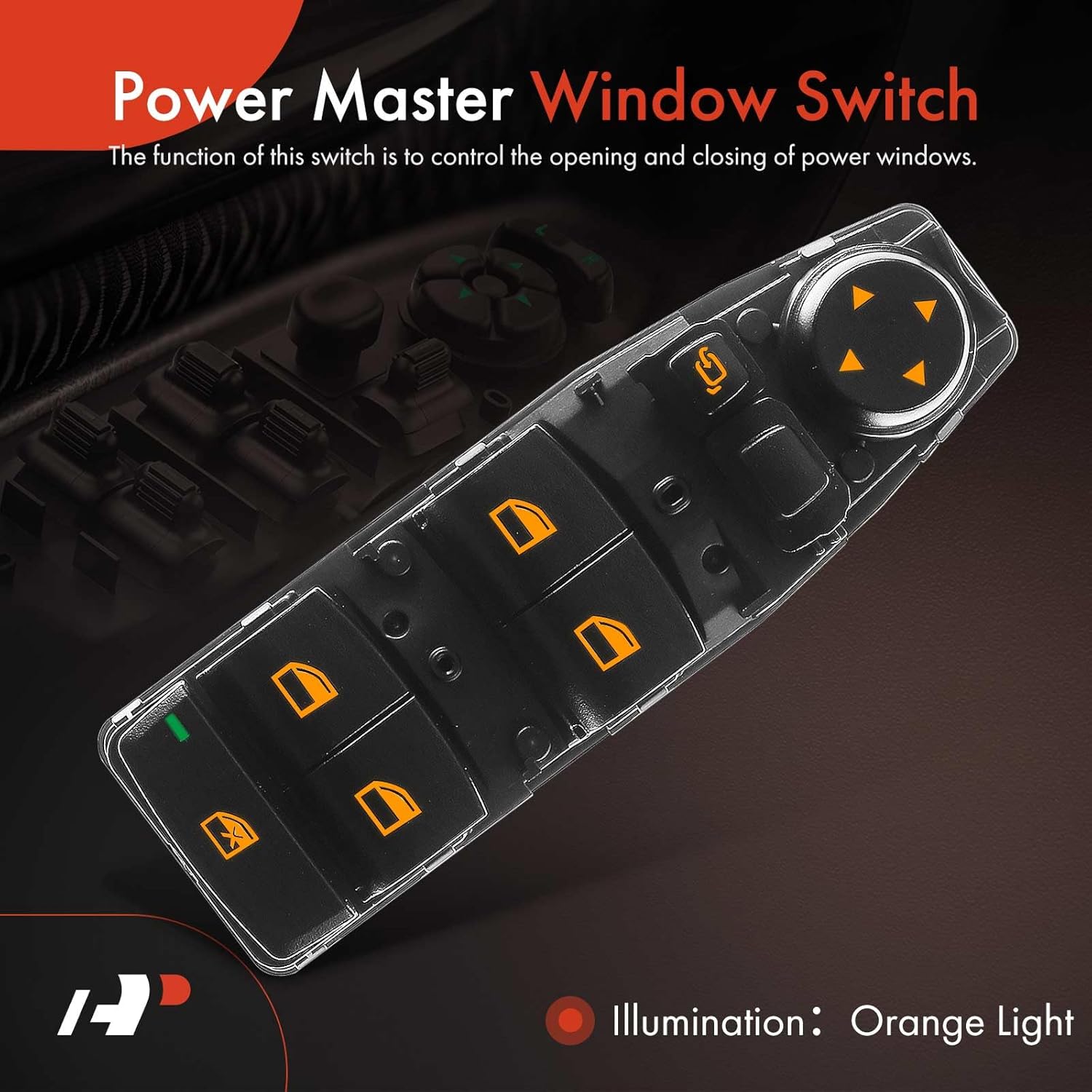 A-Premium Master Power Window Switch Compatible with BMW X1 2016-2018, X2 2018, X5 2015-2018, X6 2015-2018, 1.5L 2.0L 3.0L 4.4L, Sport Utility, Front Left Driver Side, Replace# 61319362116