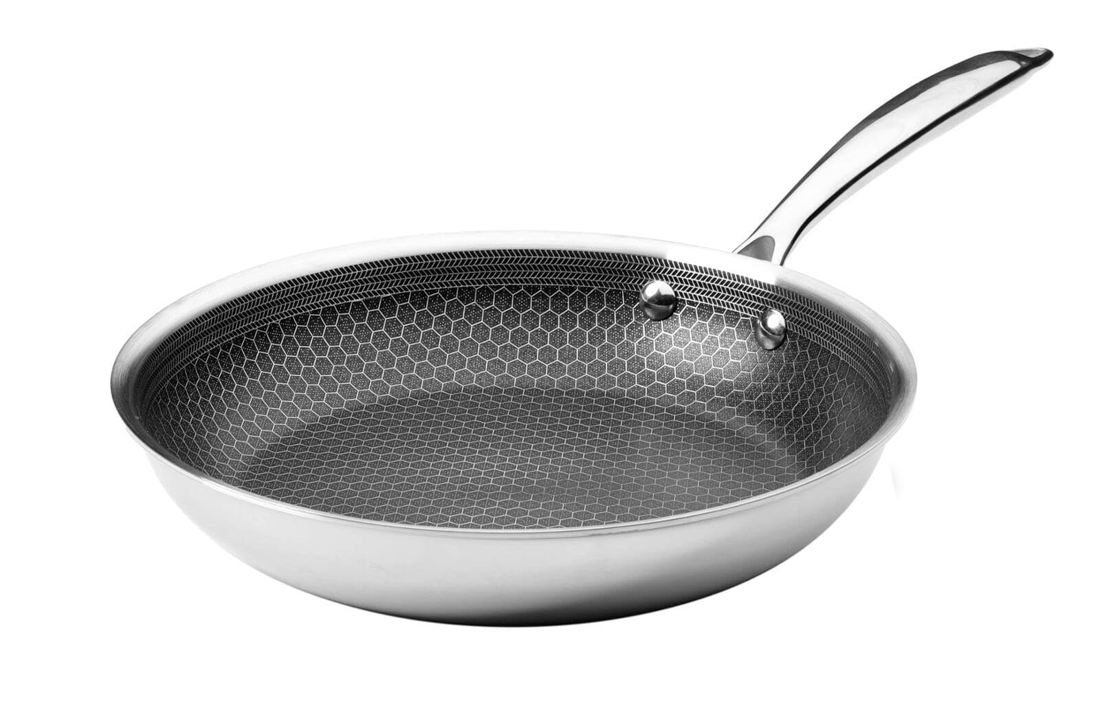 Black Cube Frieling Quick Release Cookware Fry Pan - 9.5-Inch - Non Stick Frying Pans - Quick Release Pans - Stainless Steel Non Stick - Stainless Fry Pan Hybrid Cookware