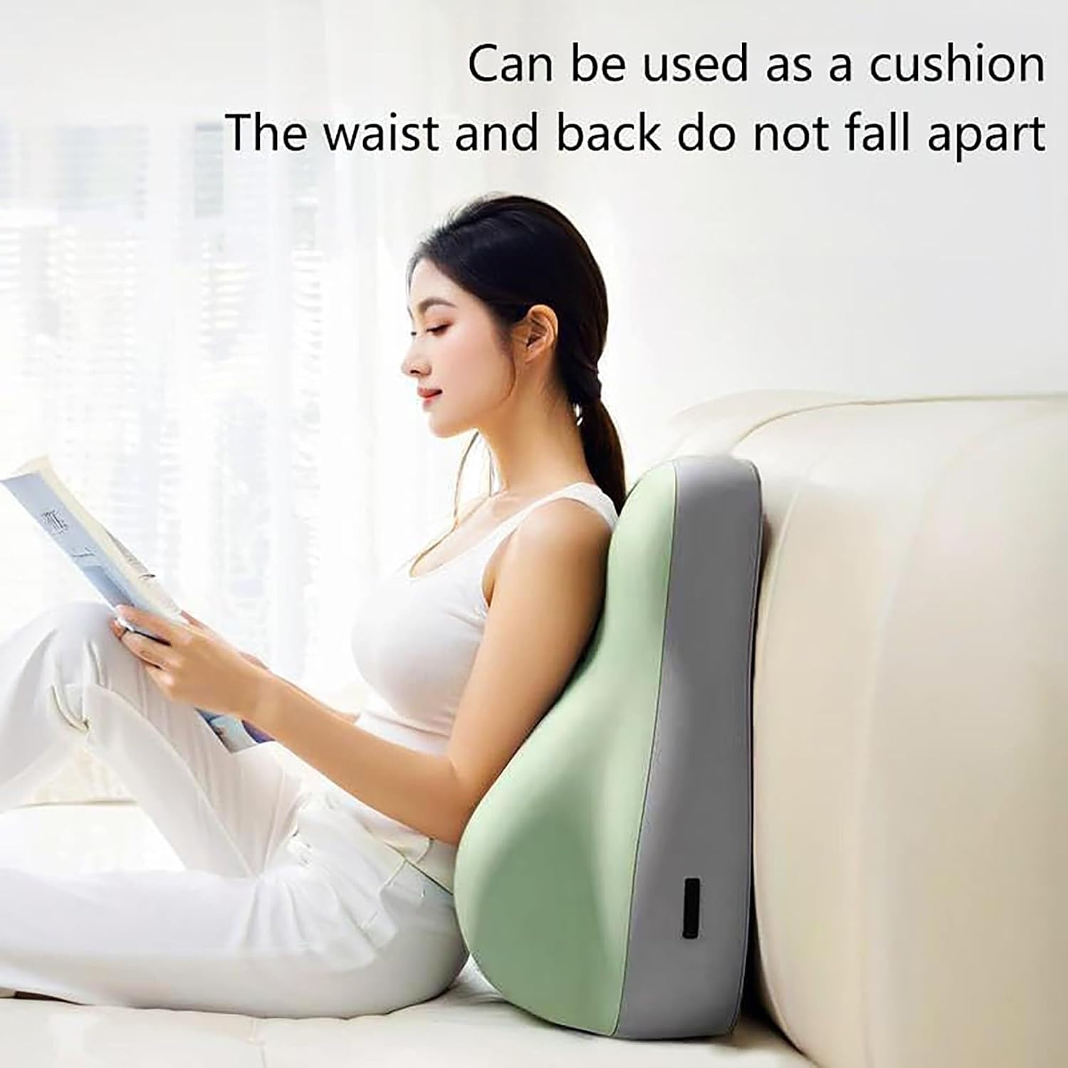 Memory Foam Ergonomic Wedge Pillow & Reading Pillow – Orthopedic Support for Neck, Back & Legs – Ideal for Sleeping, Elevating & Pressure Relief JG5-1224(Double Gray)
