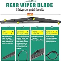 Vista 12 de 26" 20" 16" Windshield Wiper Blades Replacement for Dodge Grand Caravan 2008-2020 / Chrysler Town & Country 2008-2016 Premium All Weather Front Rear