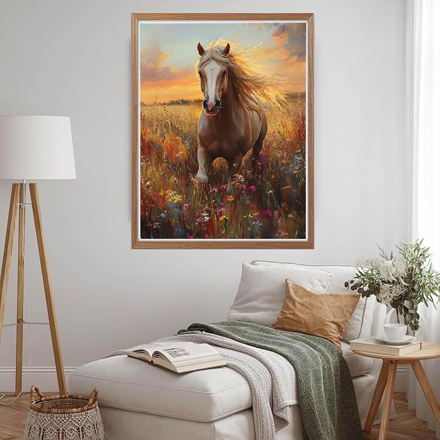 Malarstwo diamentowe, dla konia, prostokątne kamienie, zestaw do malowania diamentami dla dorosłych, obrazy z diamentami, kwiaty, 90 x 120 cm, błyszczące kamienie, dekoracja domu, na ścianę, prezent