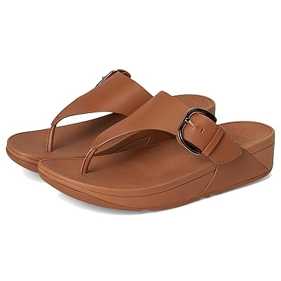 FitFlop Lulu Resin Buckle Leather Toe Post Sandals Women