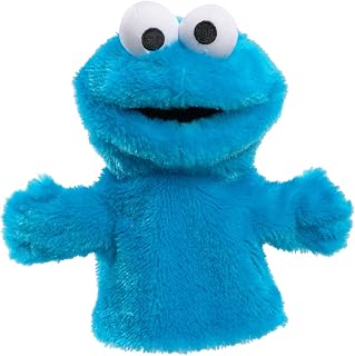 Sesame Street Cookie Monster 9-Inch Hand Puppet - Soft Plush for Toddler Pretend Play, Ages 2+ Dexterity Toy by Just Play