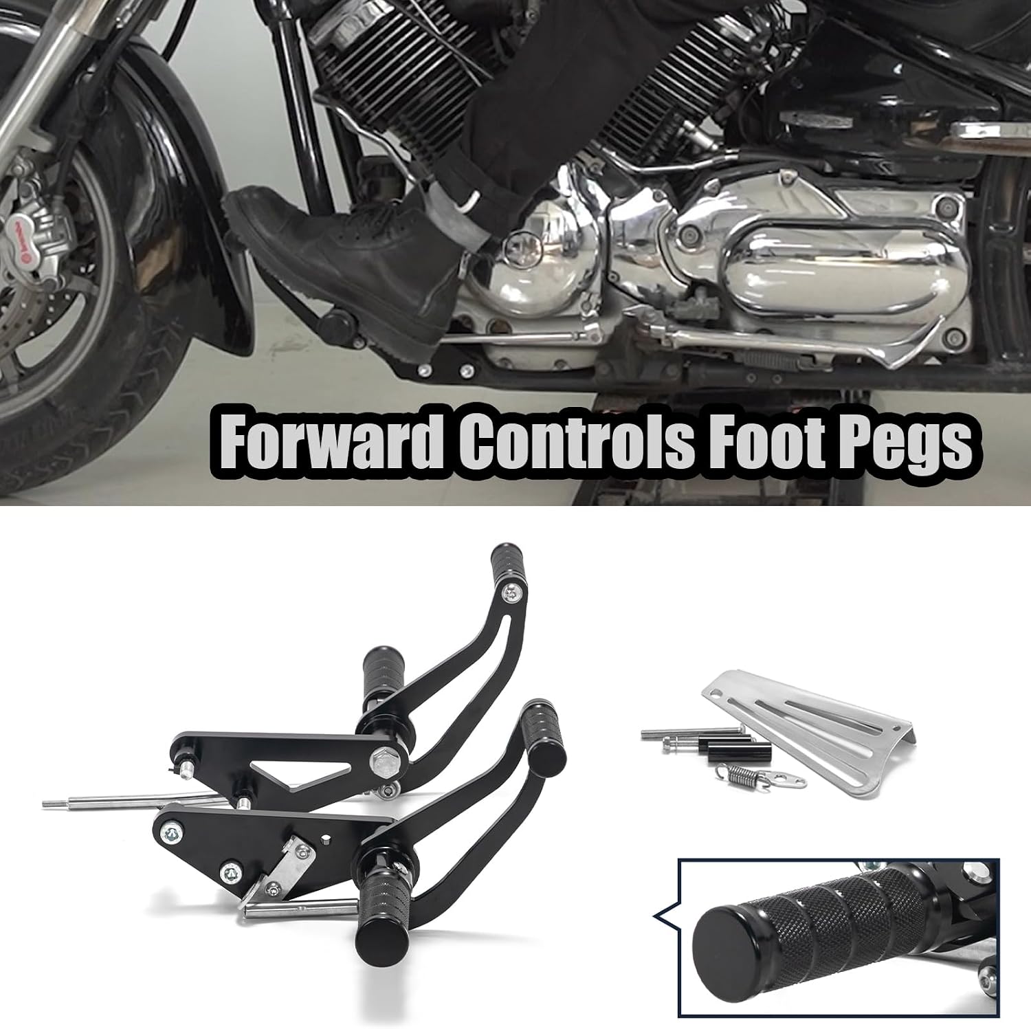 Forward Controls FootPegs for Yamaha V-Star 1100 XVS1100 XVS1100A XVS1100AT 1999-2009