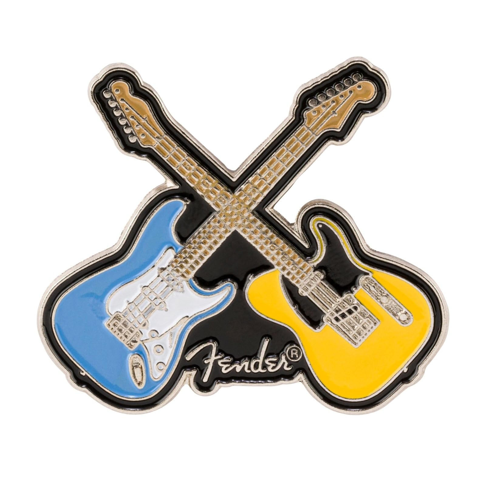 Fender Crossed Guitars Enamel Pin