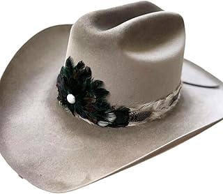 Royal Western Feather Cowboy Hat Band for Men Women Natural Feather