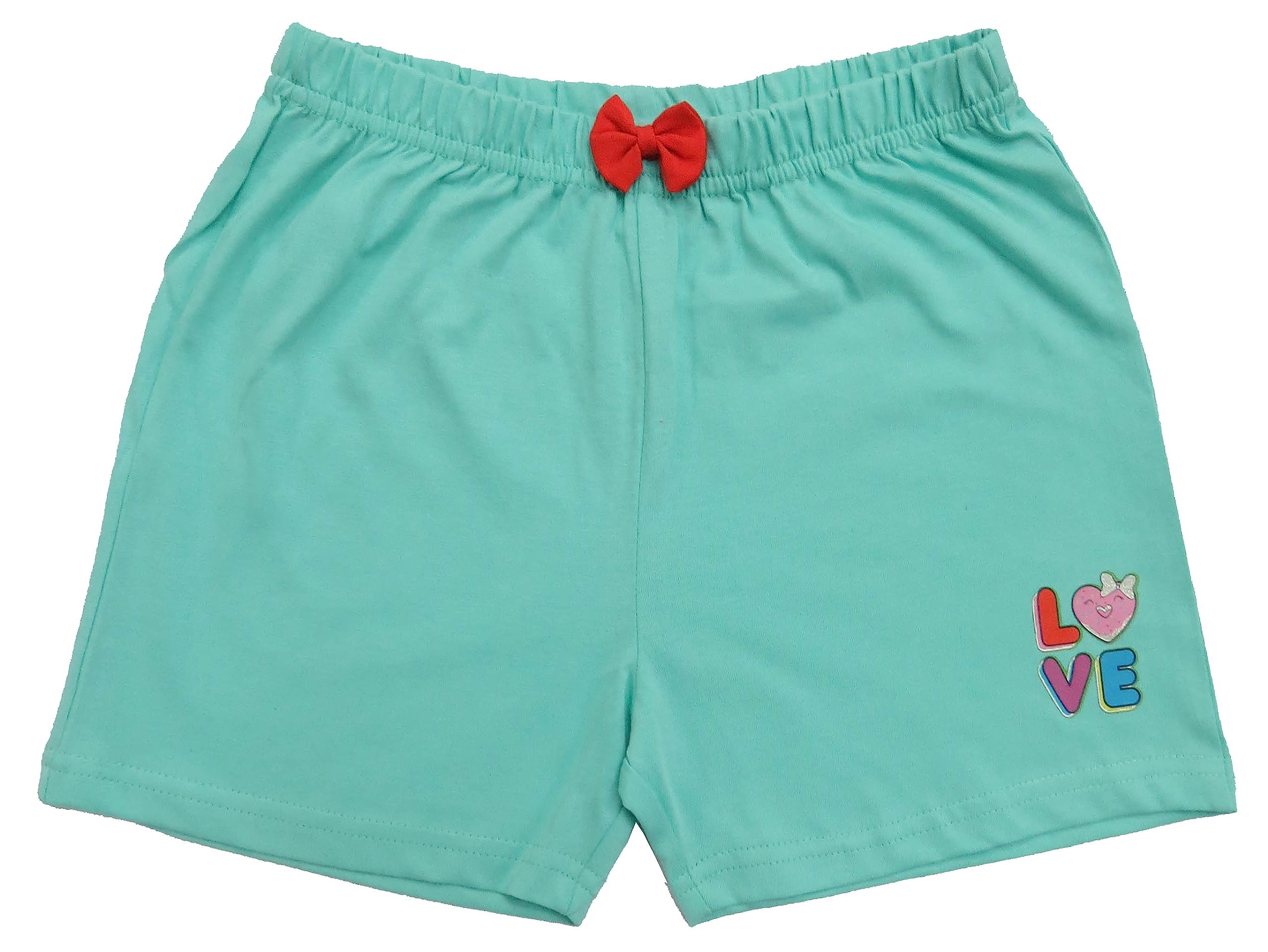 Clothe Fun Baby Girls Fancy Printed Shorts (Pack of 3) (12 Months-18 Months, Combo:-9 White AOP, Pink, Mint) - Image 4 thumbnail