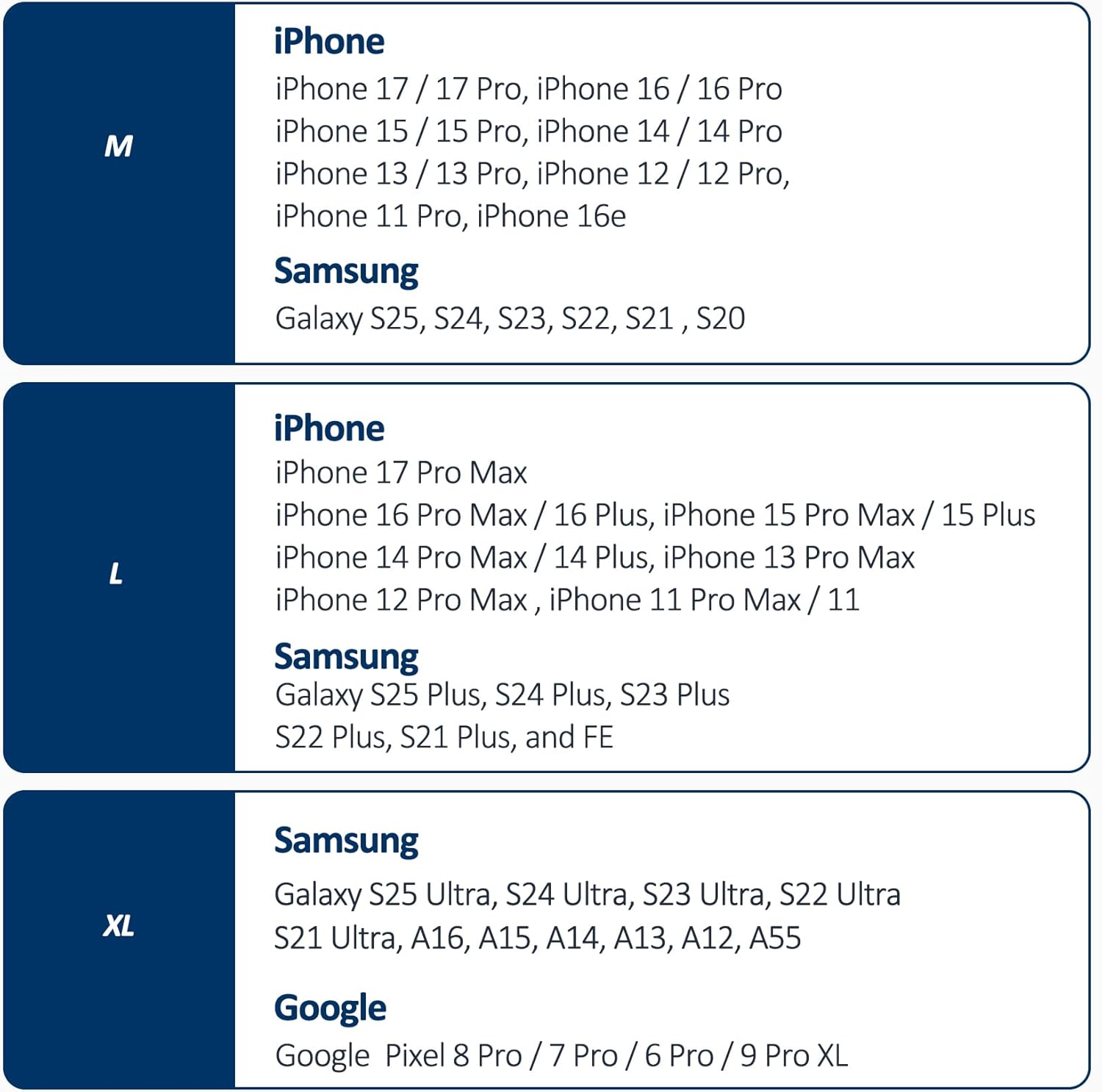 COANJIUN Holster for iPhone Pro Max 17 16 15 14 13 12 11 & Plus Models, Samsung Galaxy Plus and FE S26+ S25+ S24+ S23+ S22+ S21+ Leather Cell Phone Belt Holder with Clip, L-Black - Image 2
