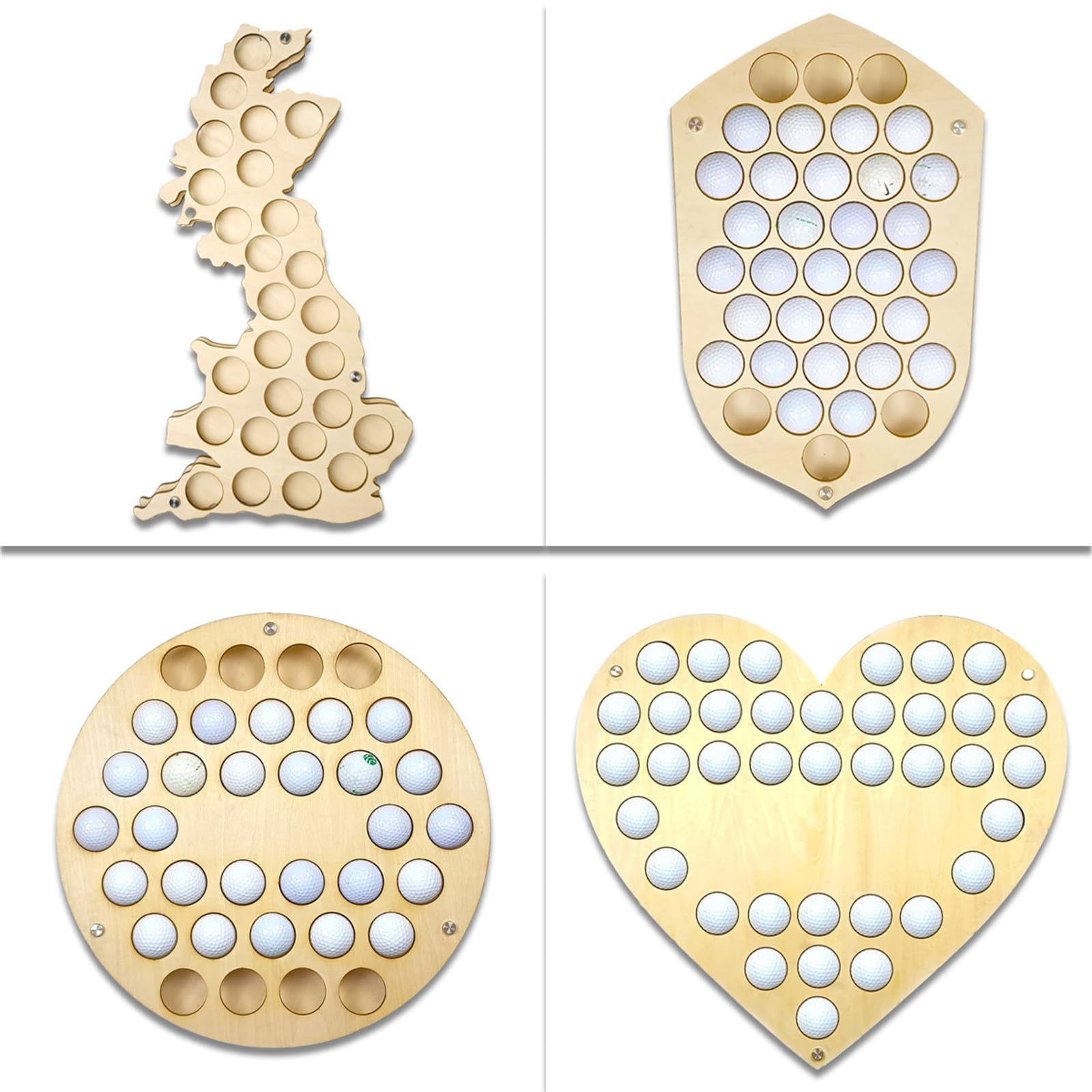 Exhibidor de Pelotas de Golf - Soporte Personalizado para Pelotas de Golf - Vitrina de Pelotas de Golf para Hombres - Regalos de Golf para papá - Regalos del Día del Padre