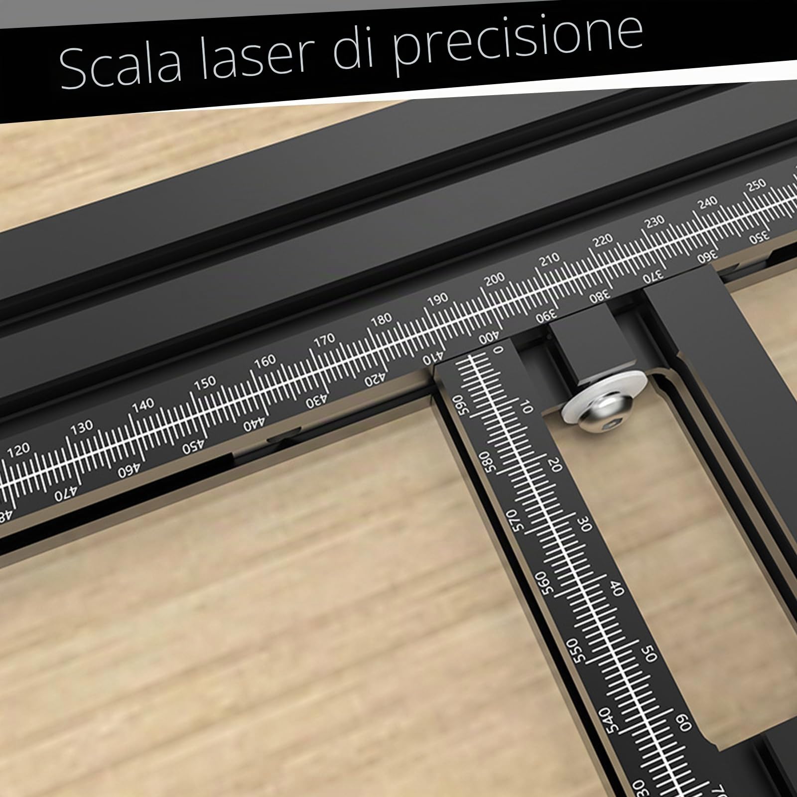 Modello di Fresatrice Regolabile, Ausilio per Fresatrici | Attrezzo per Fresatrice da 800 mm x 800 mm, per La Lavorazione del Legno per La Creazione di Fessure Rettangolari Quadrate