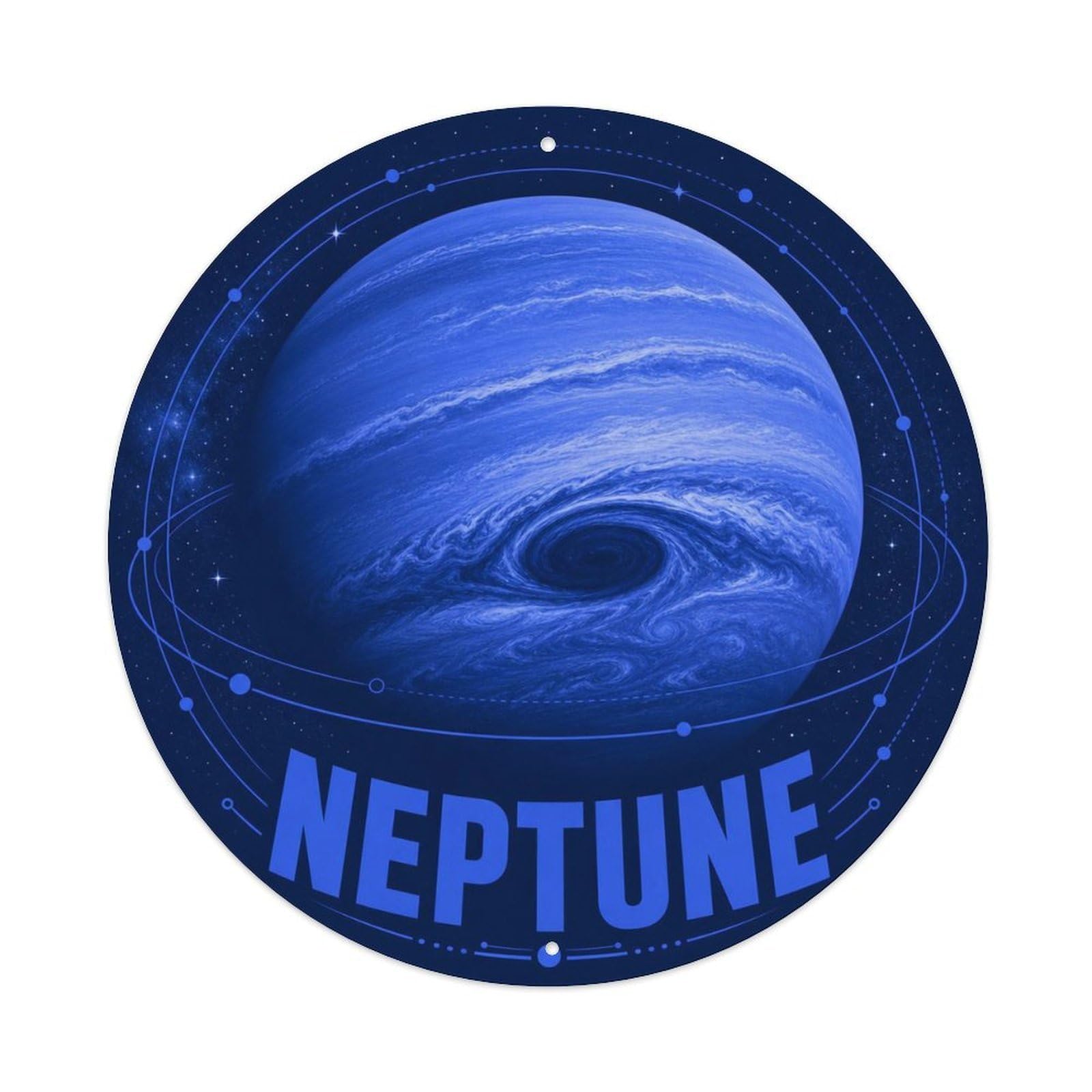 Astronomy Neptune Ice Giant Universe Celestial Metal Tin Sign