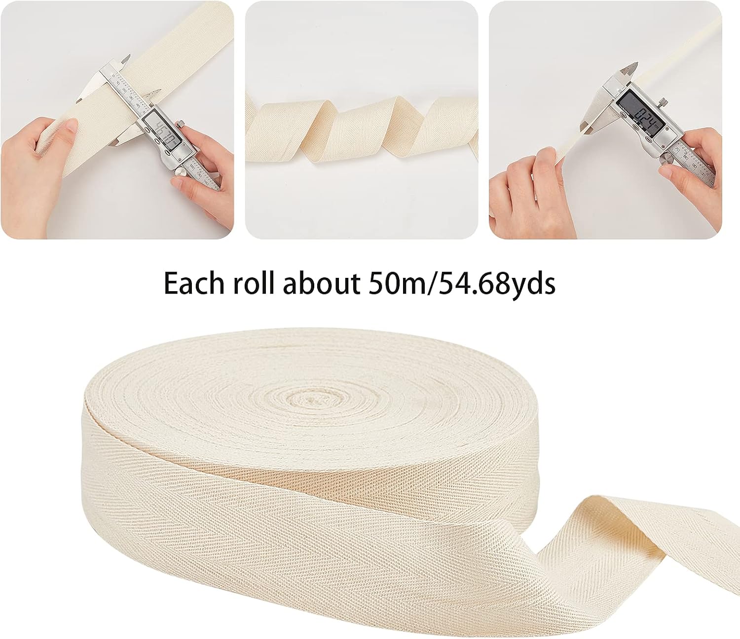nbeads 50 Meter/Cotton Ribbon Ribbons - Image 3