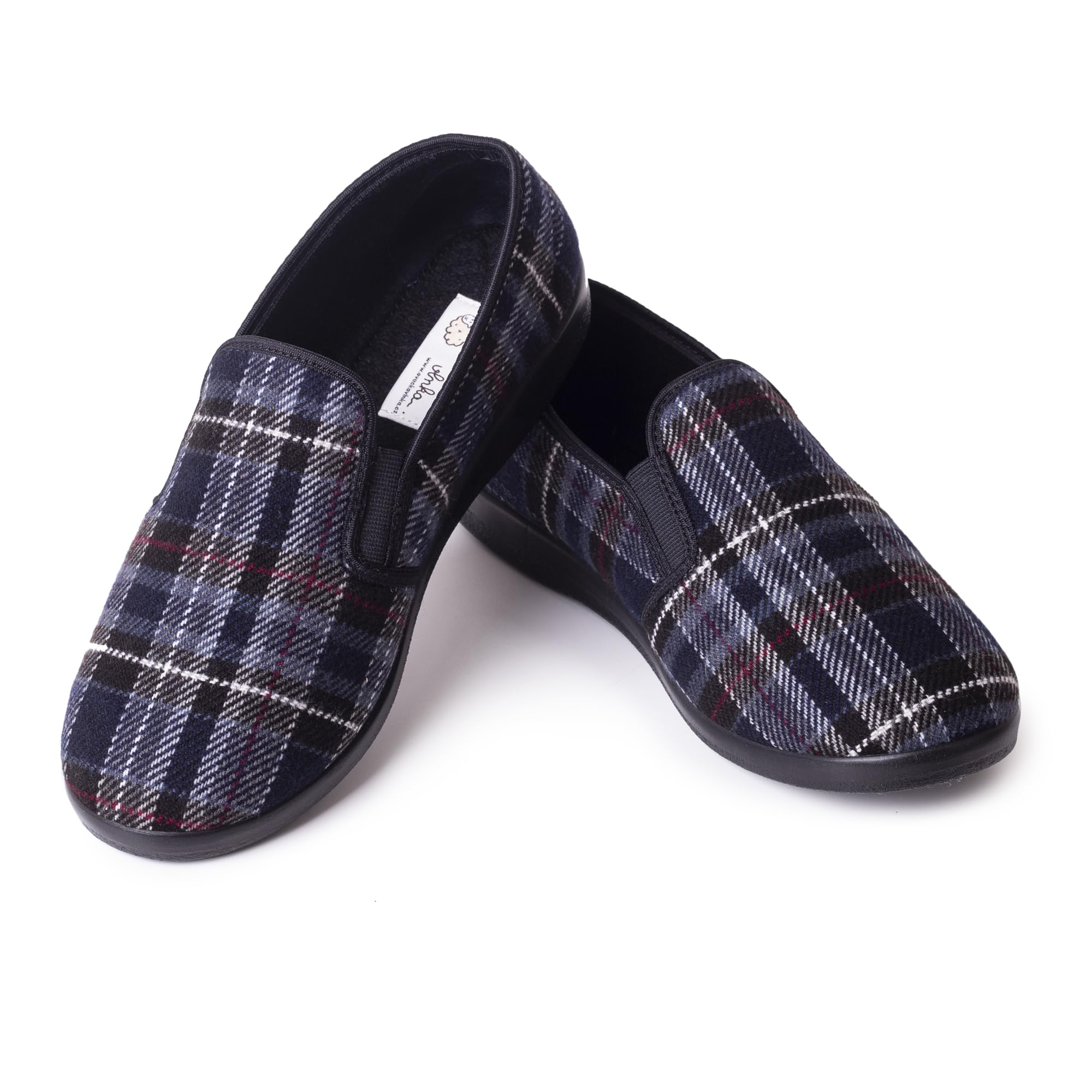 Woolee Hausschuhe Herren – Warme Rutschfeste Hüttenschuhe aus Filz mit Weicher Sohle, Bequem & Extra Weit für Ganzjähriges Tragen, Ideal für Senioren