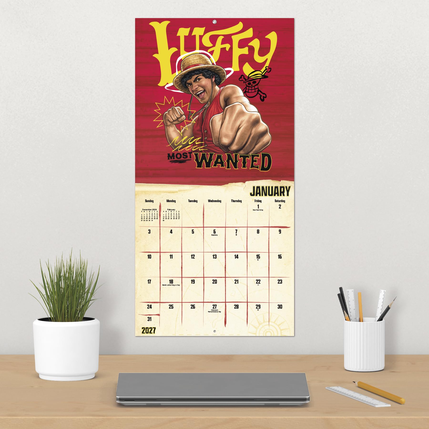 2027 Netflix One Piece: Season 2 Wall Calendar