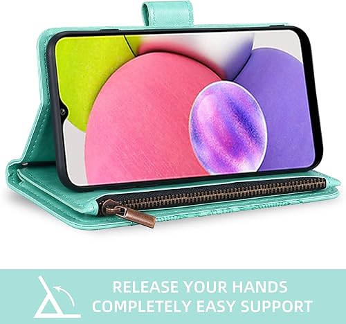 Miniatura 3 de Asuwish Funda compatible con Samsung Galaxy A03s versión de EE. UU. 5G 2022 y protector de pantalla de vidrio templado con tapa para Gaxaly Ao3s A