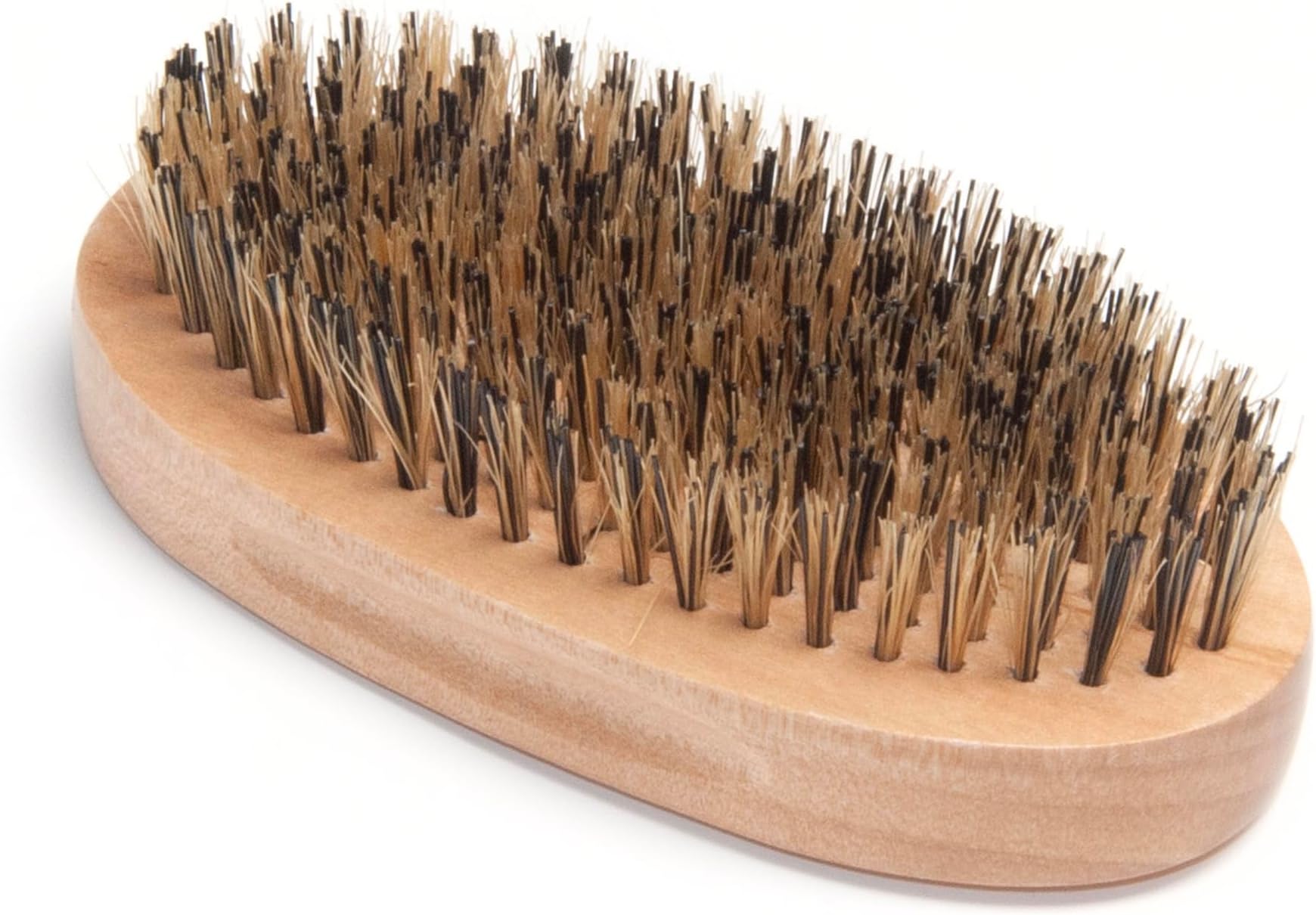 Diane Reinforced Boar Bristle Oval Wave Brush for Men and Barbers – Hard Bristles for Thick to Coarse Hair – Use for Detangling, Smoothing, Wave Styles, Restore Shine and Texture