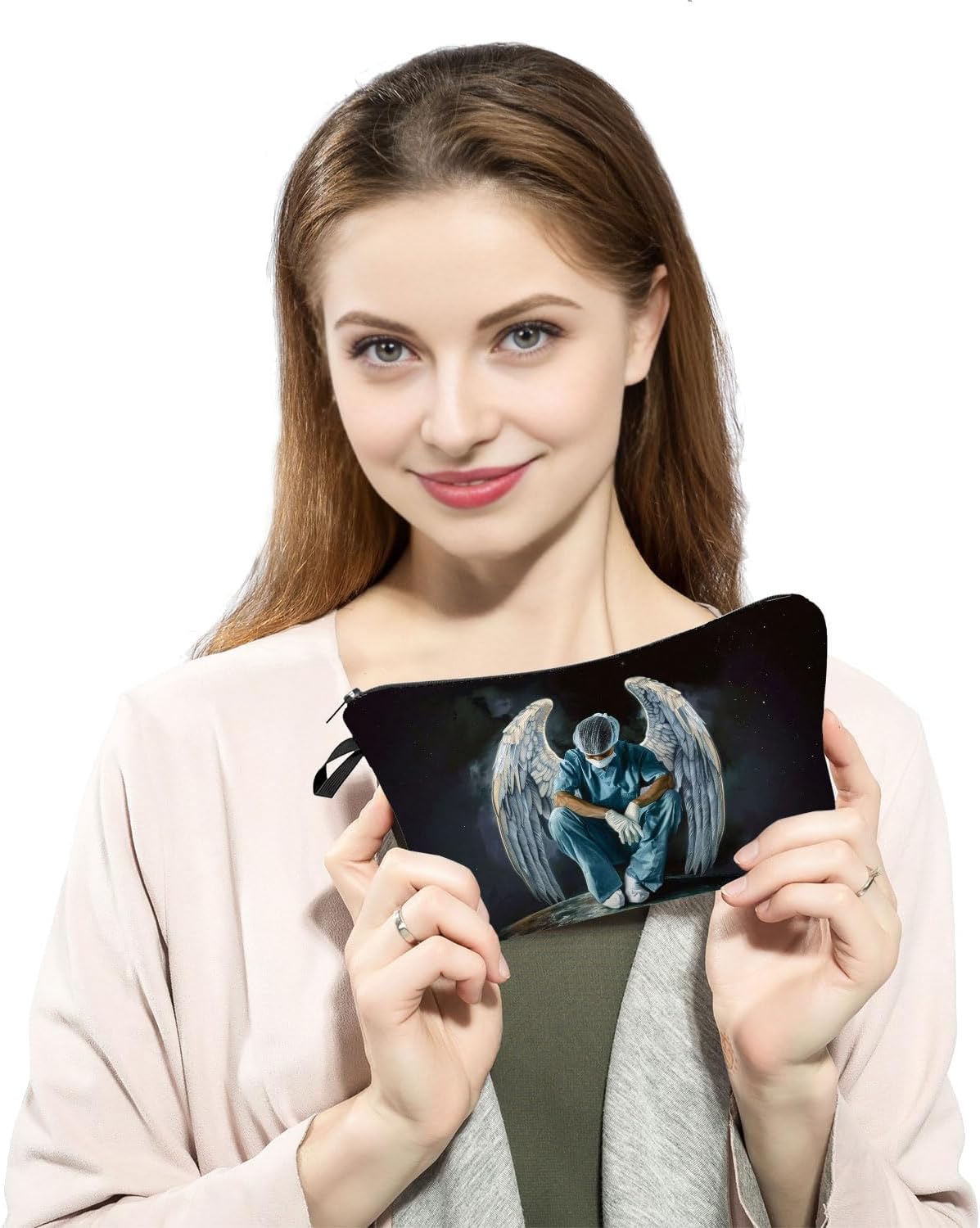 Angel Doctor Print Small Cosmetic Bag image 3