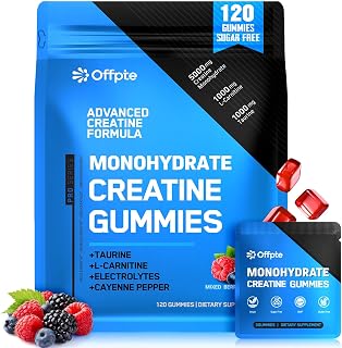 Creatine Monohydrate Gummies for Women Men,5g Creatine Packets with Taurine, L Carnitine,Vitamin B6 for Muscle Growth & Cognitive Support,Sugar-Free,Vegan Creatine Preworkout Energy Gummies,40 Supply