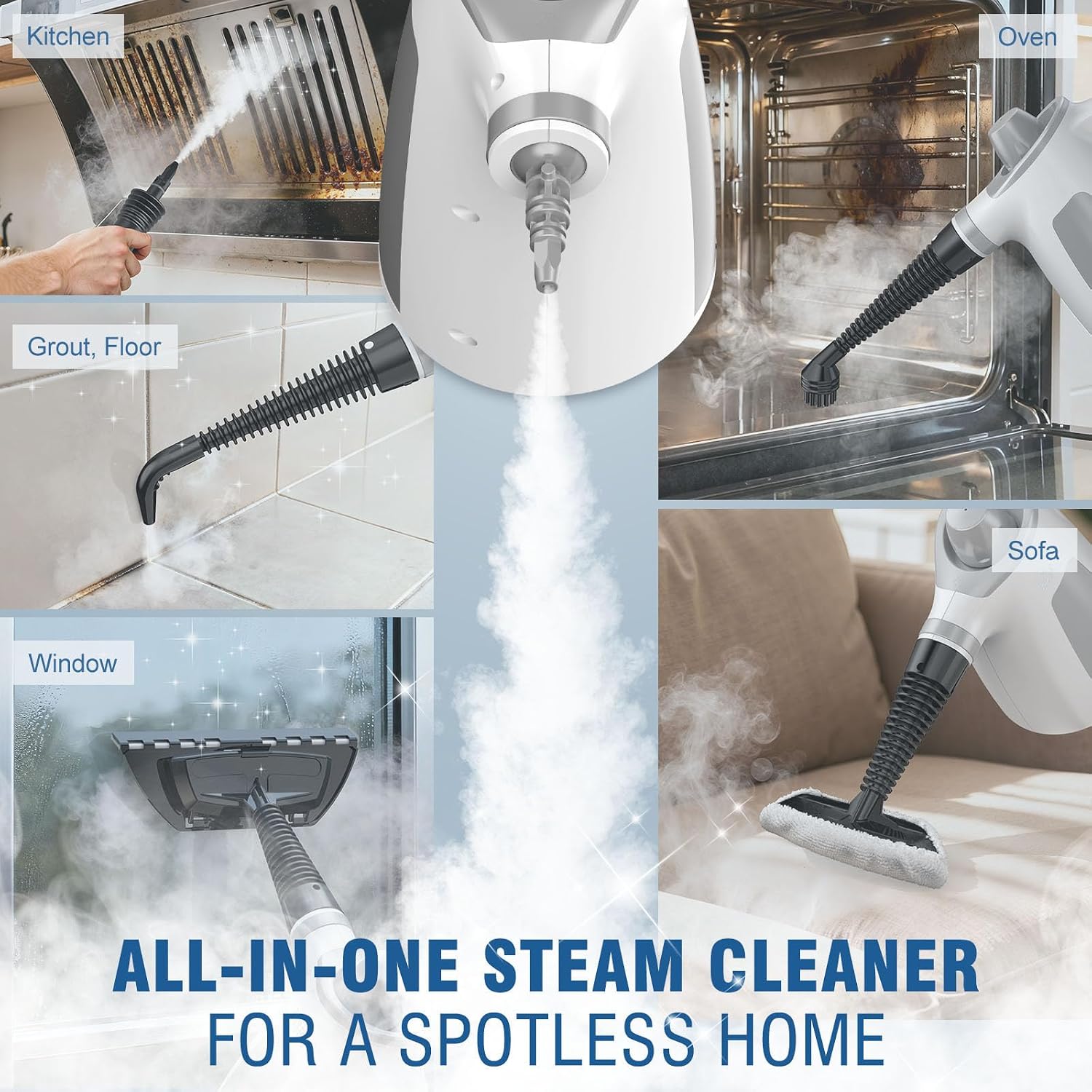 Handheld Steam Cleaner, Multi-Purpose for Home 380 ml (WHL-609) thumbnail 4