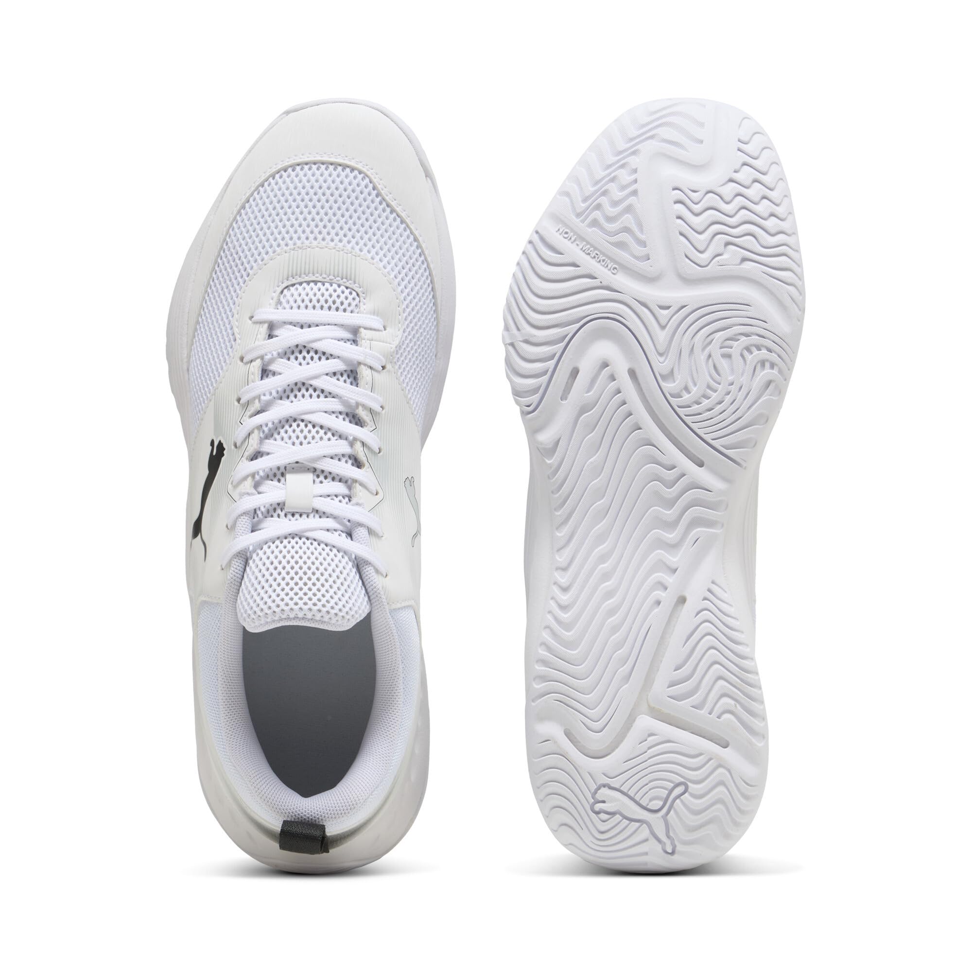 PUMA VARION 3 Indoor Unisex Hallenschuhe Sneaker Schnürschuh 109096 02 White – Ansicht 4
