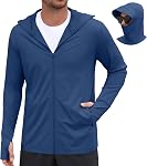 COOFANDY Men's UPF 50+ Sun Protection UV Jacket Lightweight Zip Up Hoodie Sun Shirt for Fishing Running Hiking Outdoor