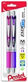 Pentel EnerGel RTX Retractable Liquid Gel Pen, Medium Line, Metal Tip, Pink/Violet Ink, 2-Pack (BL77BP2PV) – view 1
