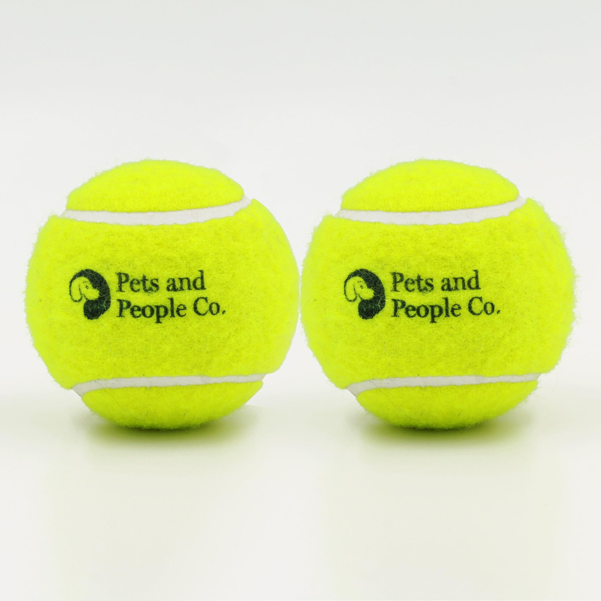 Pets and People Co. Roll and Retrieve Set (2 pcs) - Tennis Ball Set for Dogs - Pitbull Certified - Dog Ball Toy - Perfect for Heavy Chewers