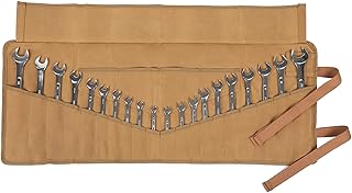 Schlüssel Werkzeugrolle, Rolltasche, Werkzeugtasche, gewachstes Segeltuch, tragbar