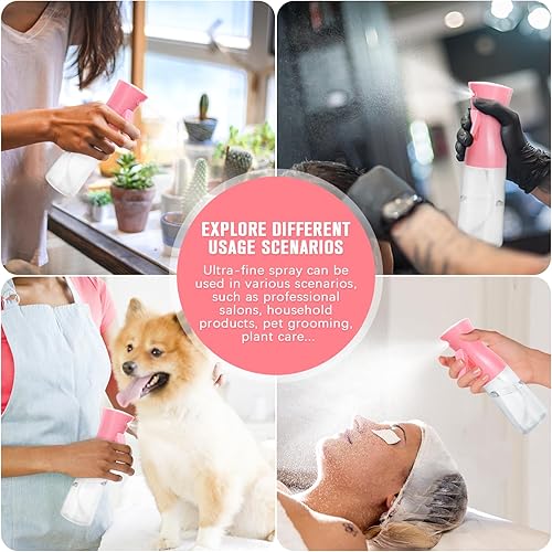 Miniatura 5 de Botella pulverizadora, espray de niebla fina para el cabello, botella de pulverización continua ultrafina para cuidado de la piel, cuidado de