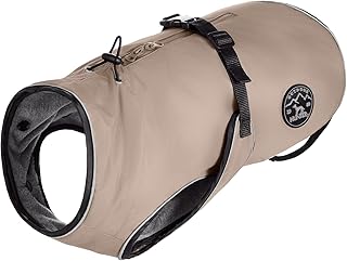 HUNTER Hundemantel UPPSALA, Farbe: taupe, 2in1 Design mit herausknüpfbarem Innenfutter, wasserabweisend, reflektierende Paspeln, geschlossene Bauchseite, optimaler Sitz, Größe: 30 product image