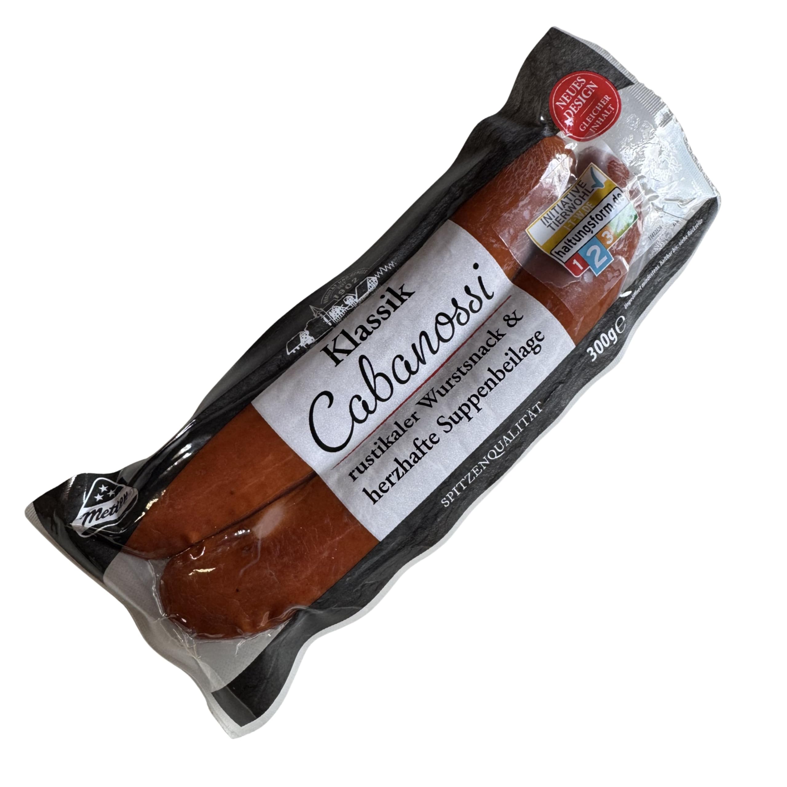 Metten Cabanossi Salami-Snack – Herzhafte Kabanos, geräuchert & knackig, 4 x 300g