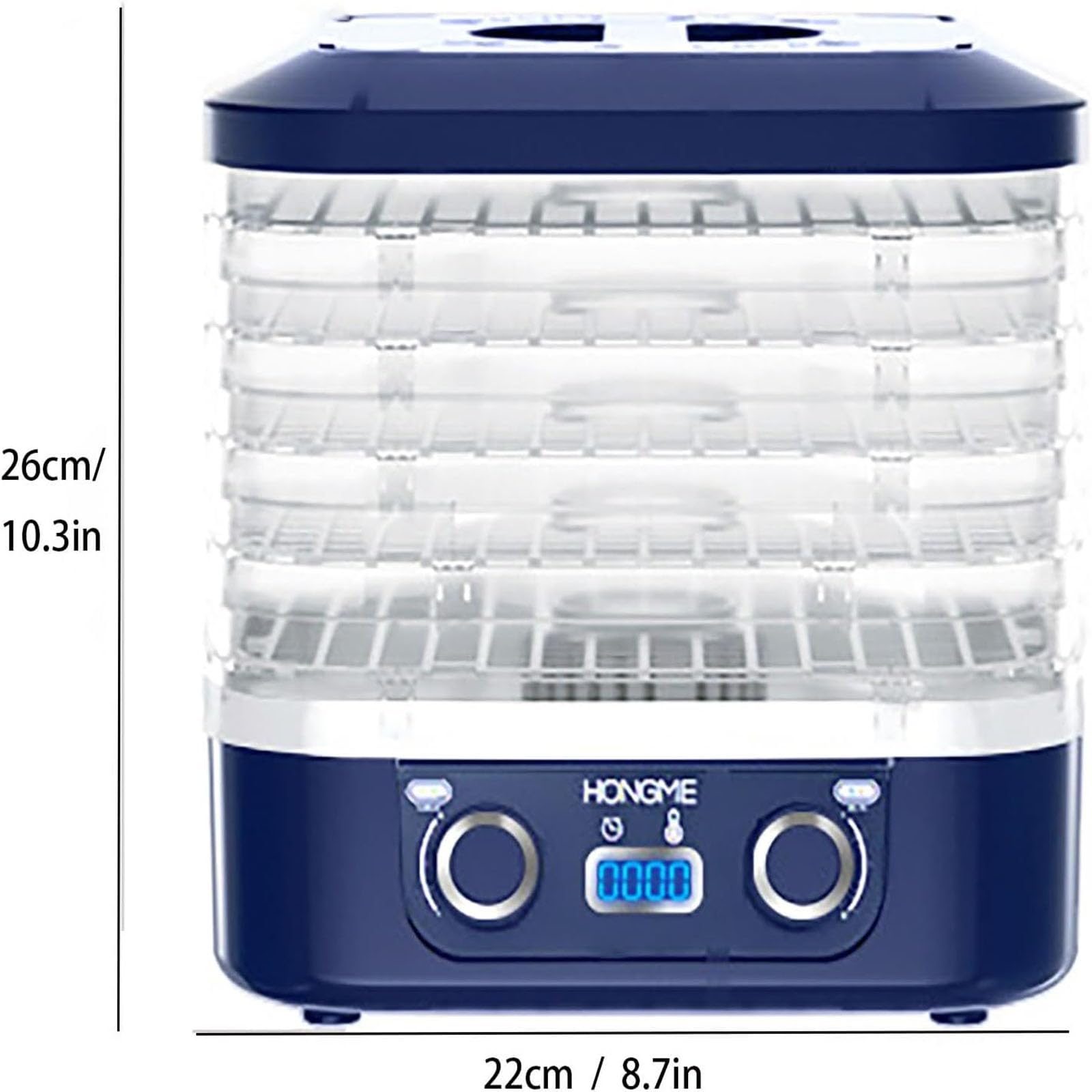 Liofilizzatore Domestico A 5 Vassoi Per Alimenti, Liofilizzatore Per Caramelle Con Timer Intelligente E Controllo Della Temperatura, Macchina Per Liofilizzare Snack Per Frutta, Carne E Verdura,