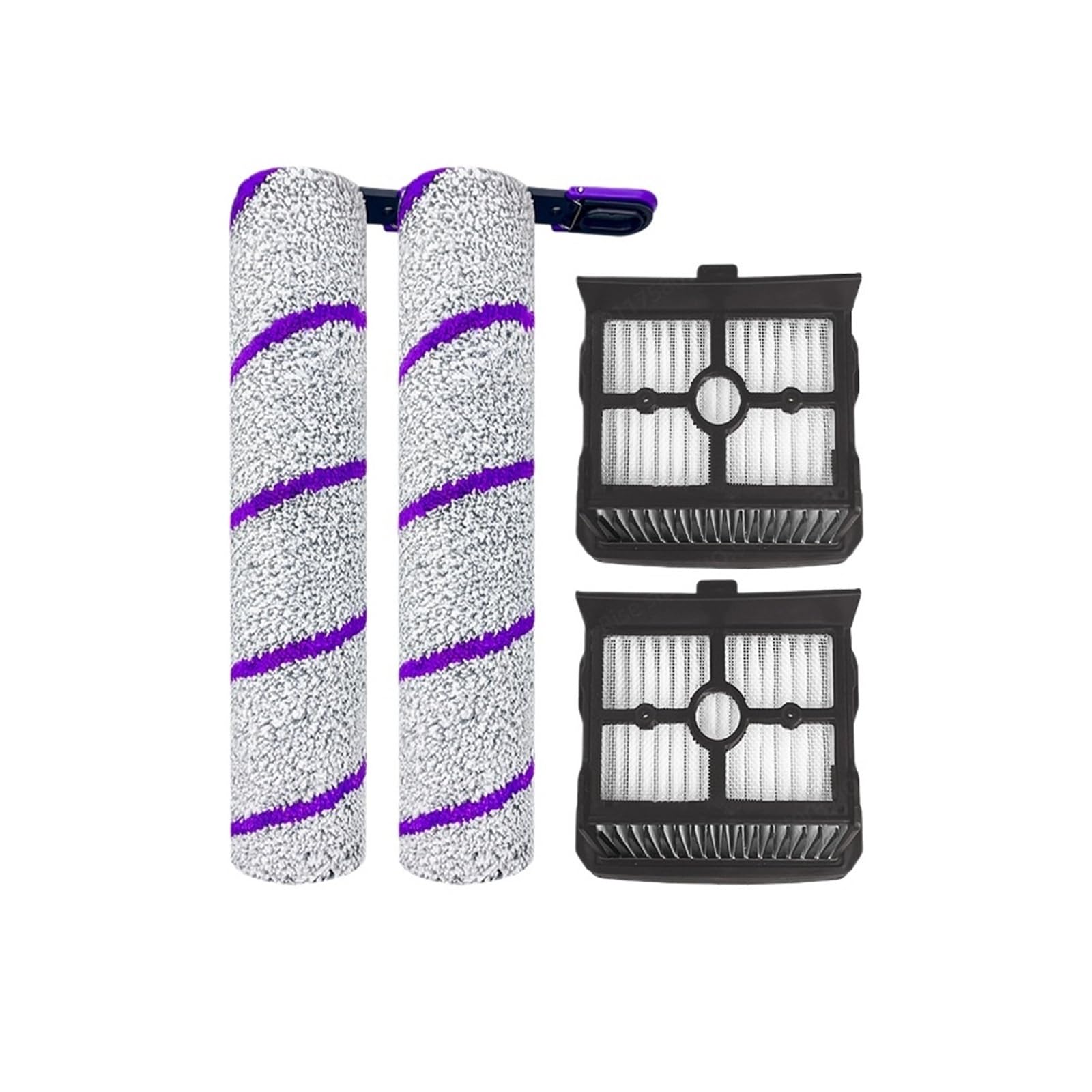 Kit Filtre Et Brosse Rouleau Pour Aspirateur Narwal S20 Pro / Rowenta X-Clean 10 - 4 Pièces - Pièces De Rechange - 4