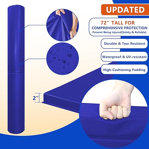 Vista 15 de Almohadilla de seguridad resistente para postes redondos de 3 a 5 pulgadas, impermeable y duradera, garaje, sótano, almohadilla de seguridad