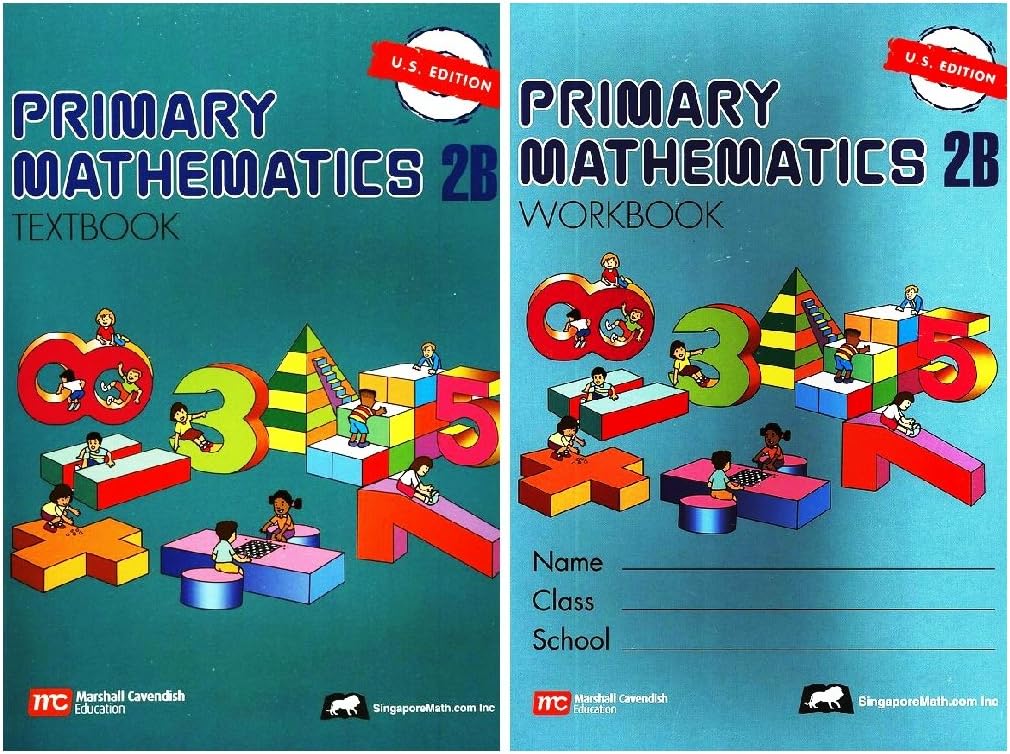 Primary Mathematics 2B SET--Textbook and Workbook