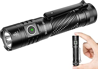 Sponsored Ad - Pocket Flashlight Rechargeable LED Light - Sofirn SR12 Small Flashlights Powerful, Bright EDC Light, 1300ft...