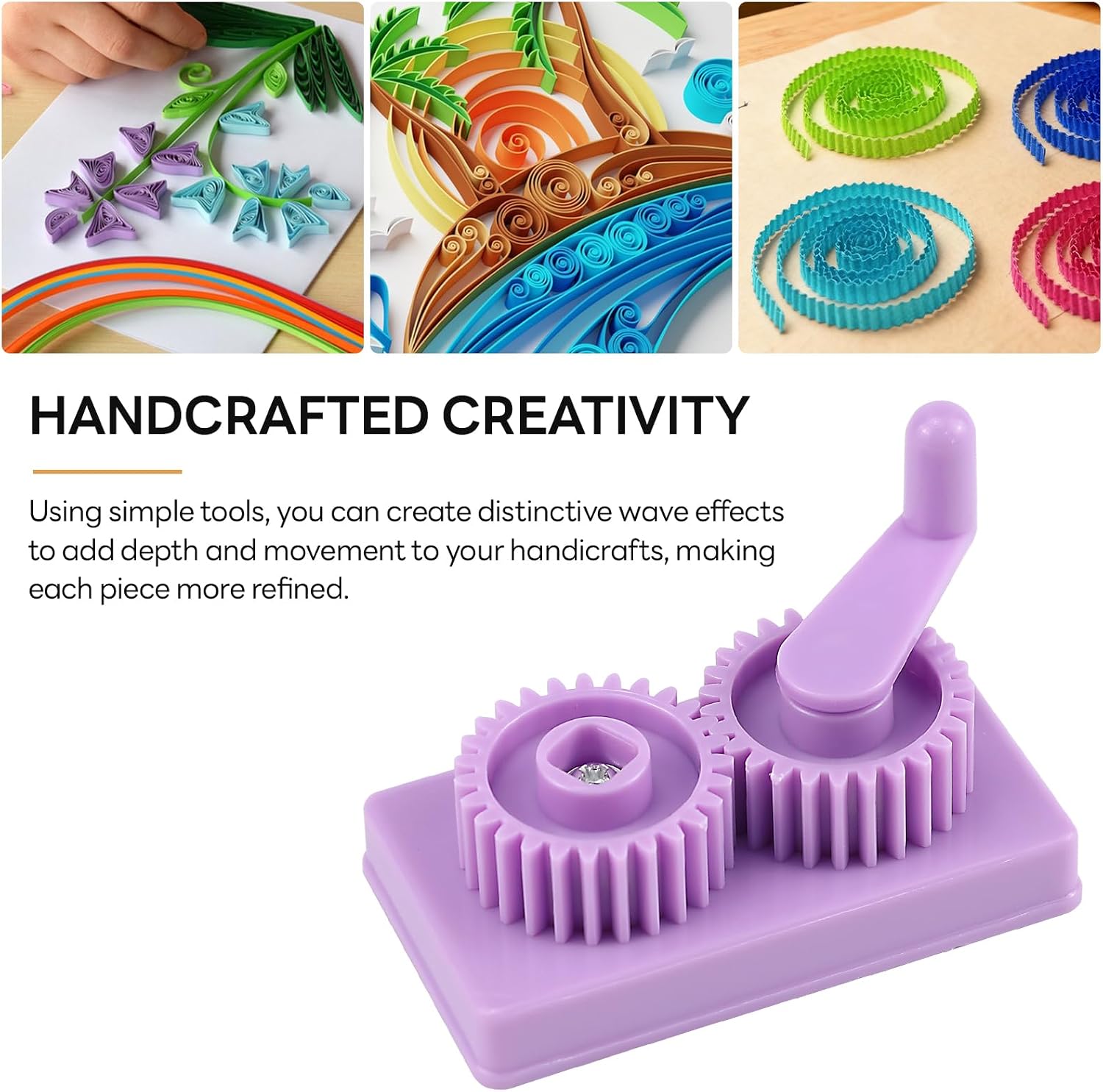 Paper Crimper, Plastic Paper Quilling Crimper Machine, Paper Wave Making Tools,Quilling Tool for Handmade DIY Paper Craft