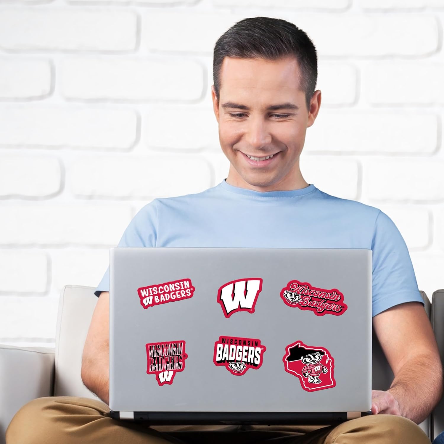 Rico Industries NCAA Nebraska Cornhuskers 6-Piece Decal Set - Image 4