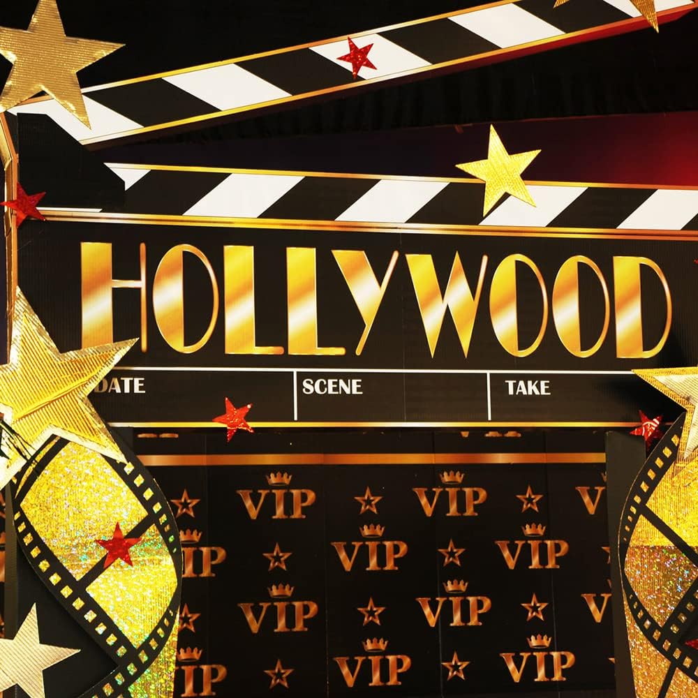Anderson's A-List Hollywood Arch Decorative Kit for Prom and Party Decorations, Photo Op Backdrop, Hollywood Theme Props, Red Carpet Event Décor, Movie Night Decorations