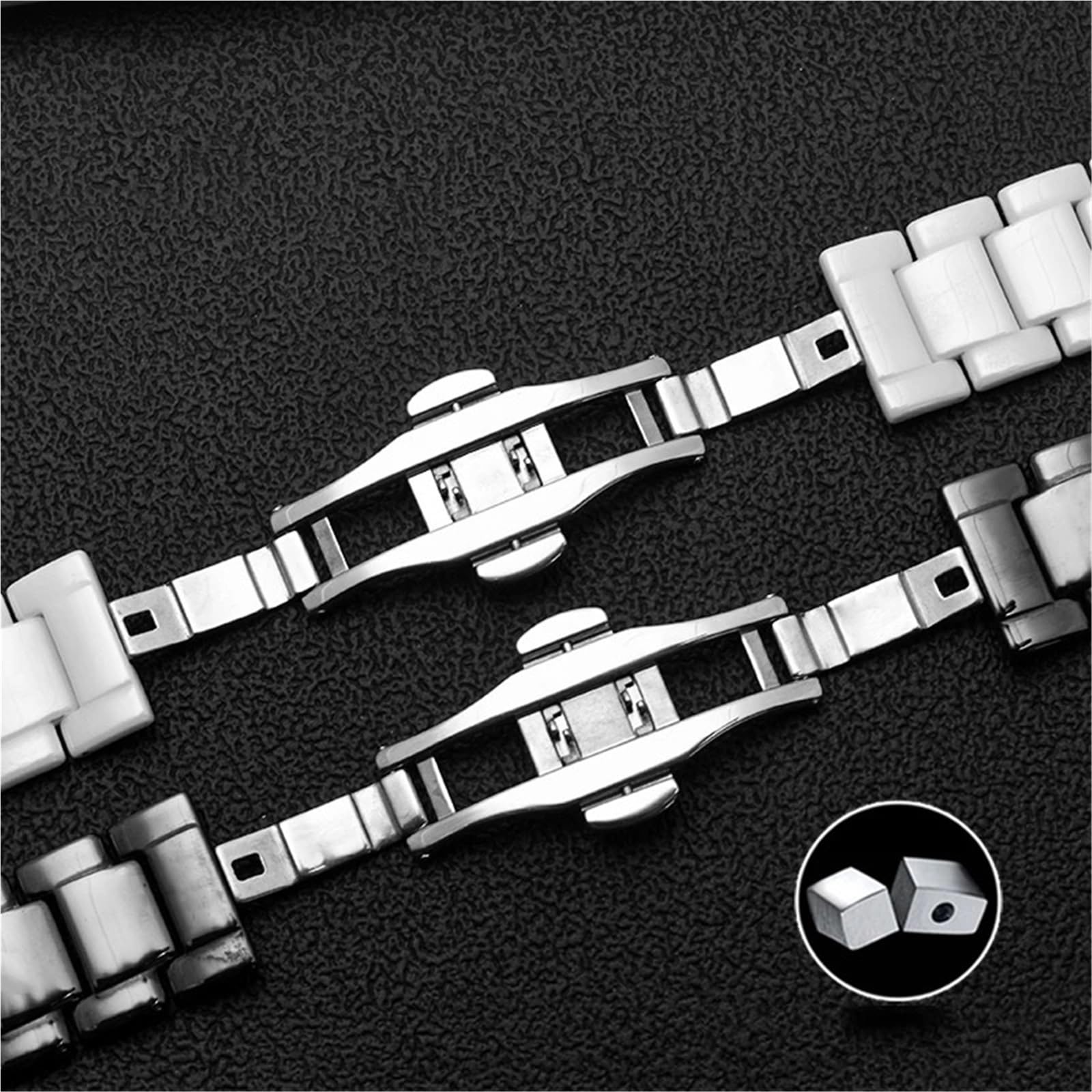 Ceramiczny pasek do zegarków 20 * 11mm 18 * 10mm 16 * 8mm Akcesoria do smartwatchów dla mężczyzn i kobiet