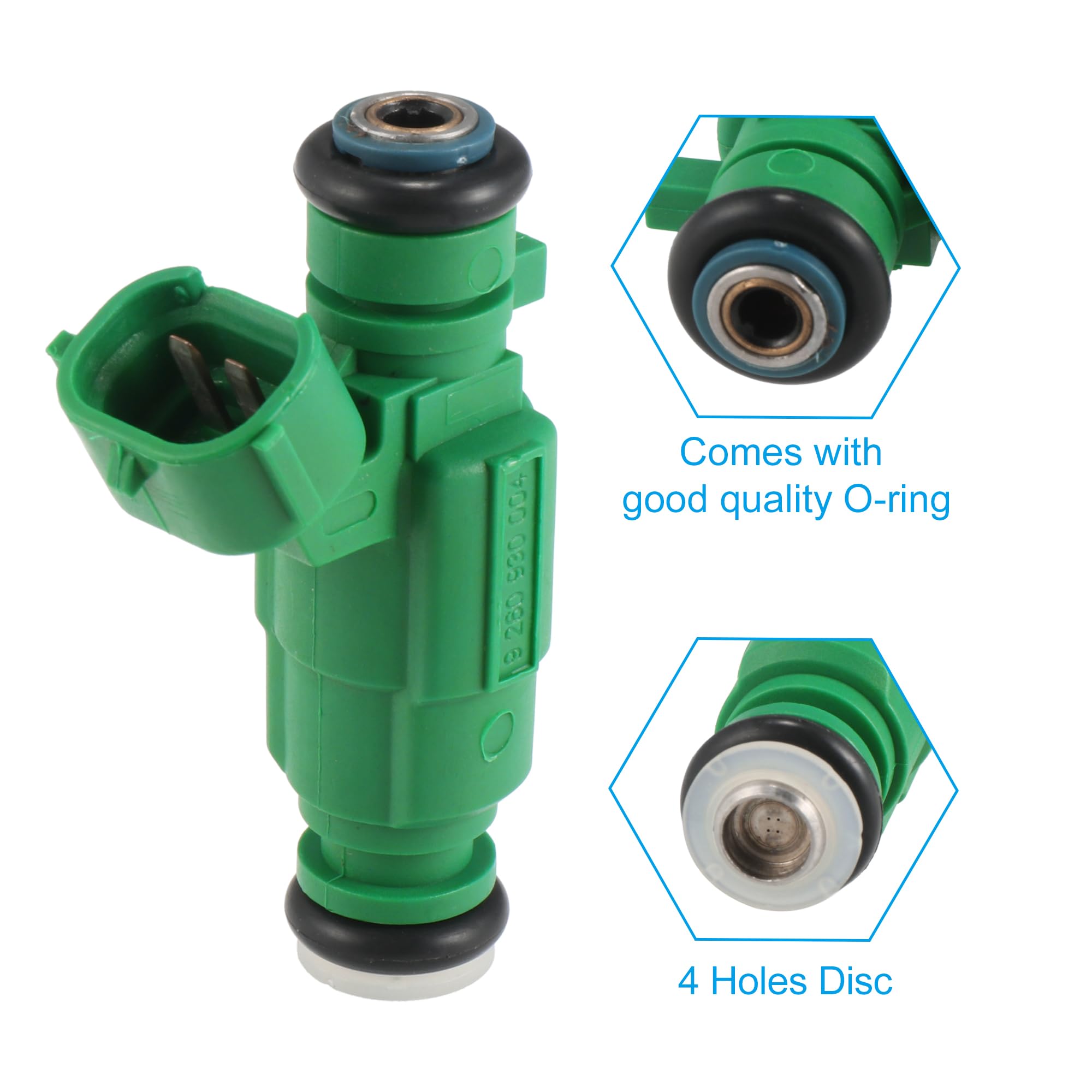 X AUTOHAUX Injecteur De Carburant Vert Pour Kia Rio 06-11 4pcs