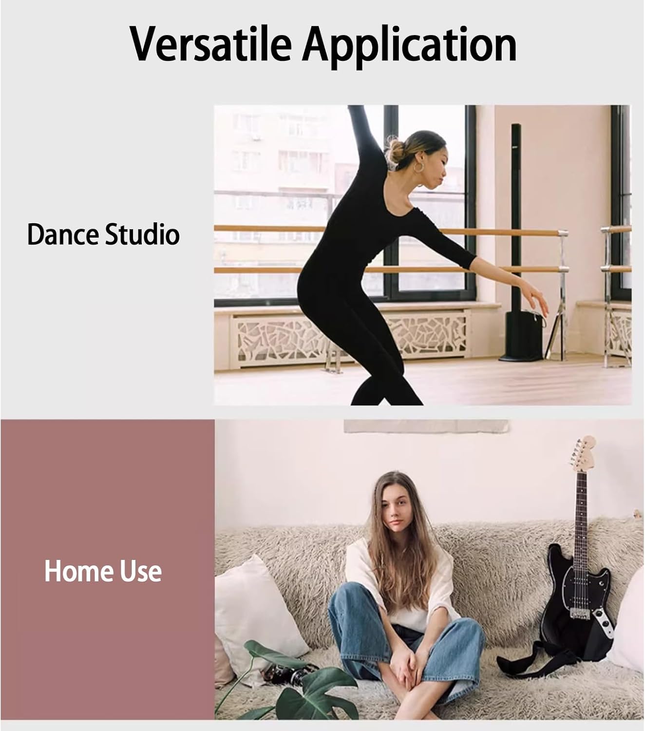 Adjustable Ballet Bar for Home & Studio - Floor-Mounted Dance Pole & Yoga Rod, Professional Ballet Training Equipment for Dance Practice, Fitness, and Flexibility Enhancement