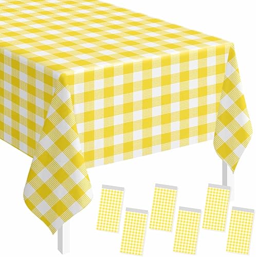 Miniatura 35 de SietDESEO Paquete de 2 manteles de plástico color rojo de 54 x 108 pulgadas, desechables de alta calidad para mesa rectangular, para bodas, baby