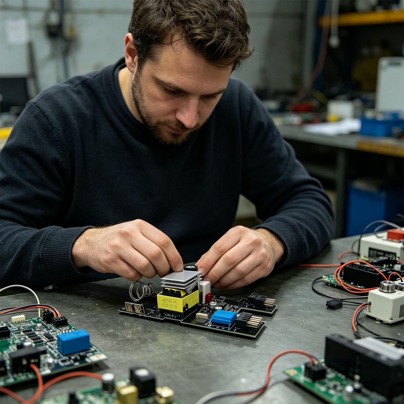 Scheda azionamento efficiente per la dissipazione del calore
