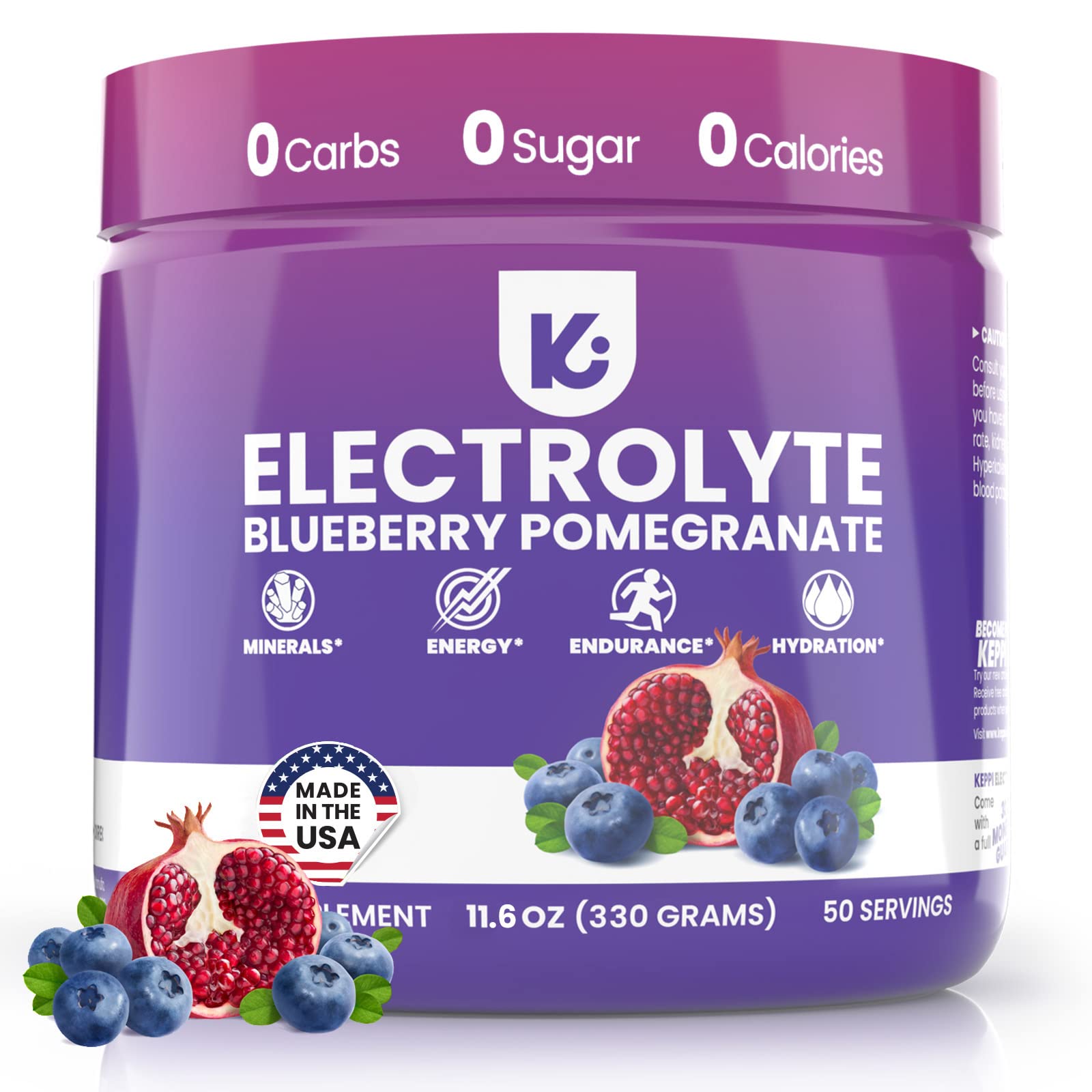 Buy Keppi Keto Electrolytes Powder No Sugar Zero Carbs Made in USA