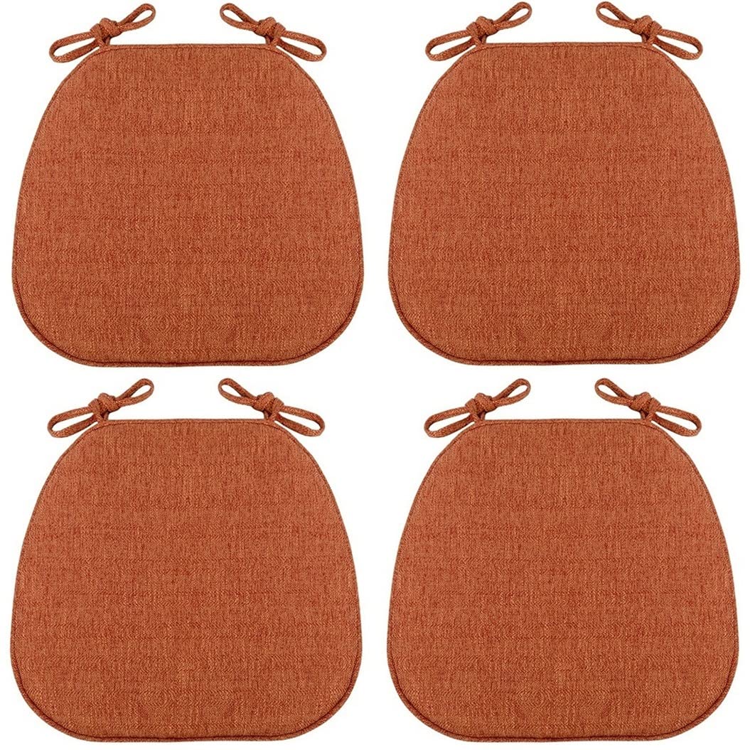 Set Van 6x Stuks Stoelkussens Voor Binnen En Buiten/tuin Stoelen In De Kleur Taupe 40 X 40 X 4 Cm Water En Uv Bestendig