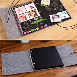 OctBird Photo Album Scrapbook, DIY Felt Scrapbook Album with 30 Pages, Personalized Memory Scrapbook Album Picture Albums Blank Scrapbook for All Size Pictures Wedding, Baby Shower, Anniversary