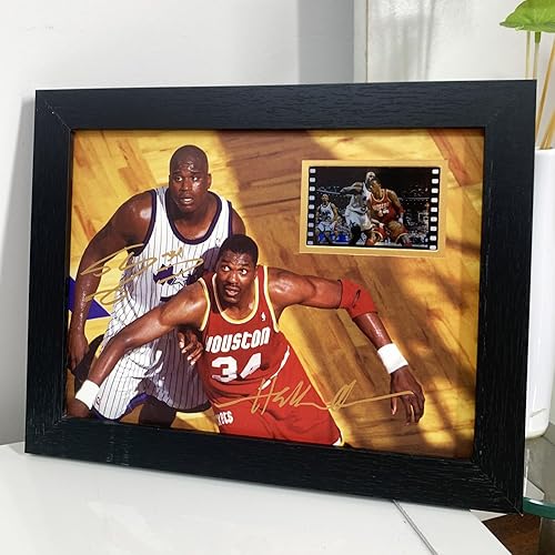 Miniatura 6 de veratwo Signed The Dream Olajuwon - Póster de baloncesto enmarcado para regalo de fotos de 8 x 6 pulgadas, con pantalla de película de 0.039 x 1.378