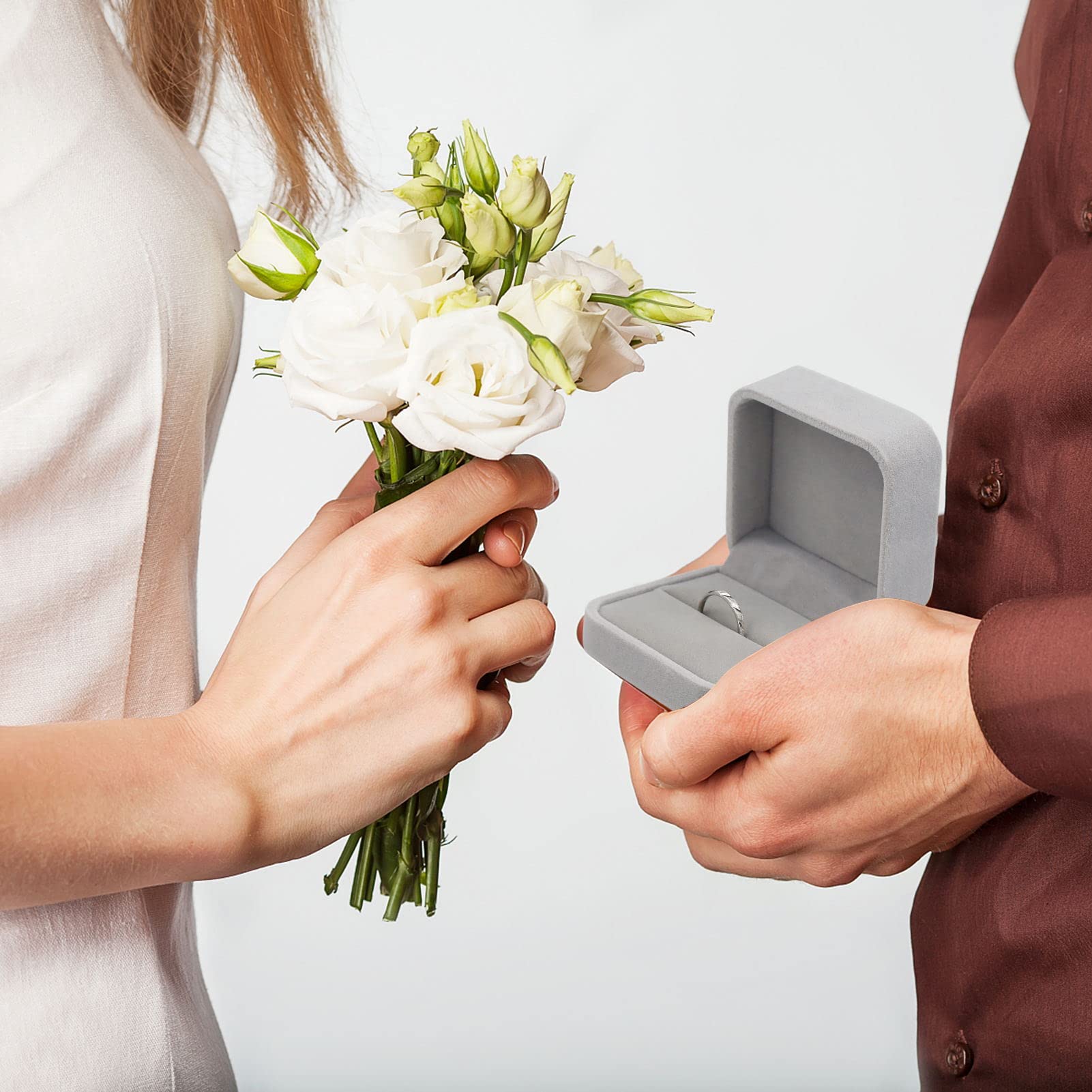 Pacchetto Di Gioielli Colori Bianchi Scatola Di Gioielli In Legno Scatola Di Imb - Foto 11