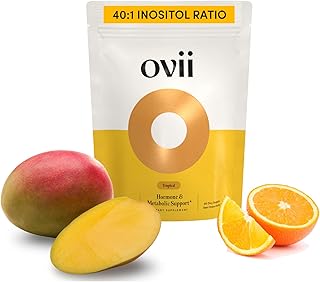 Ovii Ovarian Support for Women: Hormonal & Metabolic Balance - 40:1 Myo-Inositol + Reducose® + Vitamin D + Biotin - Supports Cycle Regularity & Healthy Ovulation & Healthy Metabolism, Tropical, 30 Ct